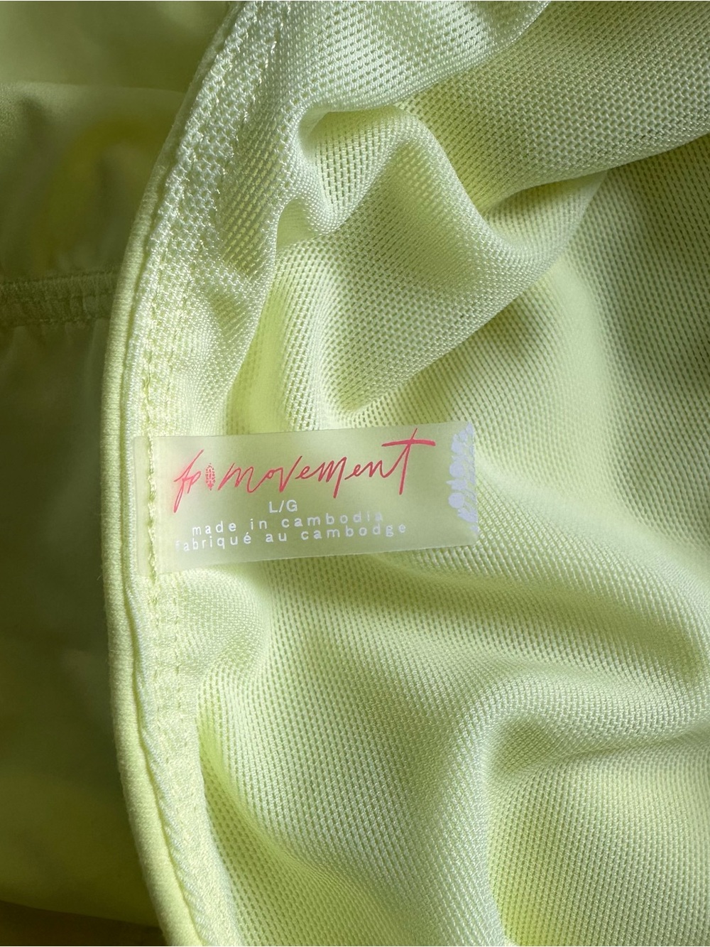 FP Movement by Free People Lemon Yellow Cutout Romper - Picture 4 of 5